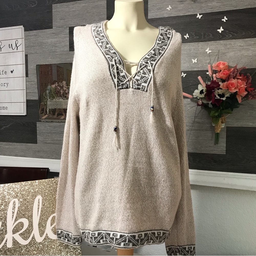 Alpaca Hoodie From Peru Sz Small - Picture 8 of 10